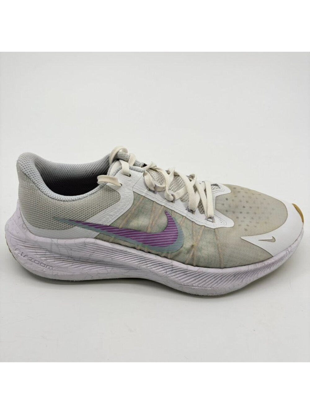 Nike Zoom Winflo 8 Womens Size 8 Football Gray Purple Running Shoes Sneakers
